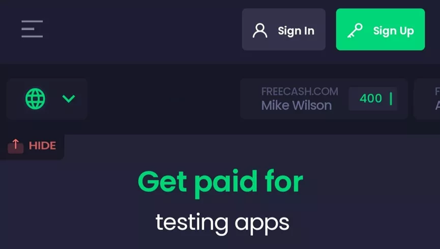 Freecash website