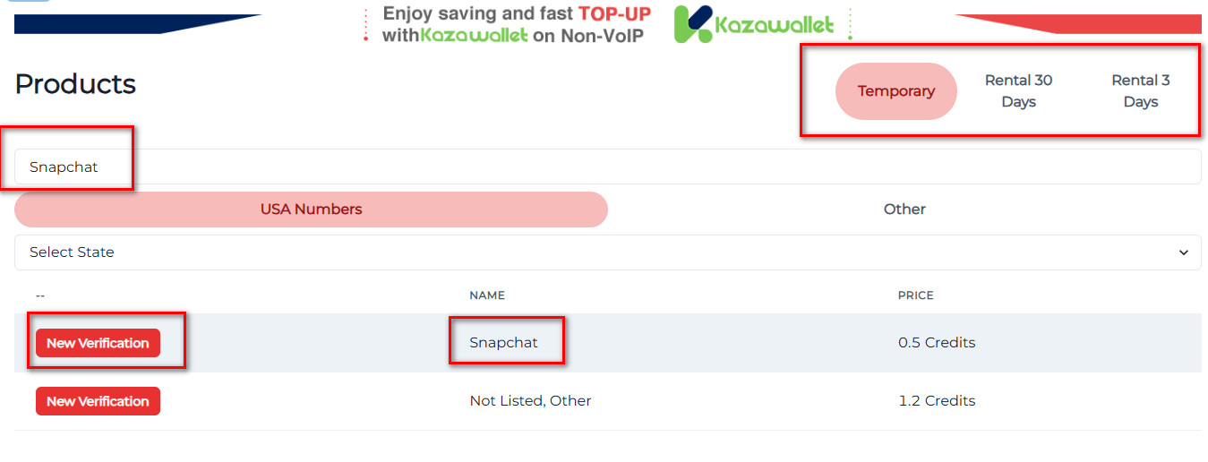 The steps to obtain a US Number to Activate Snapchat