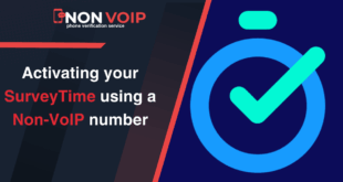 Activating your SurveyTime using a Non-VoIP number