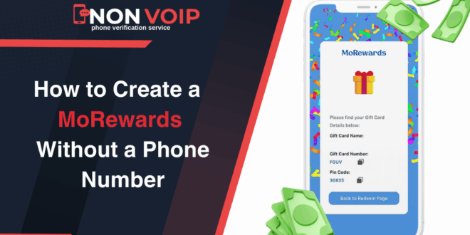 Steps to create MoRewards account without a personal phone number