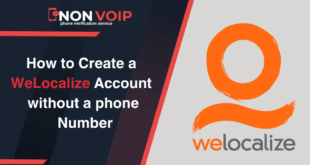 Steps to Create a WeLocalize Account Without a Personal Phone Number?