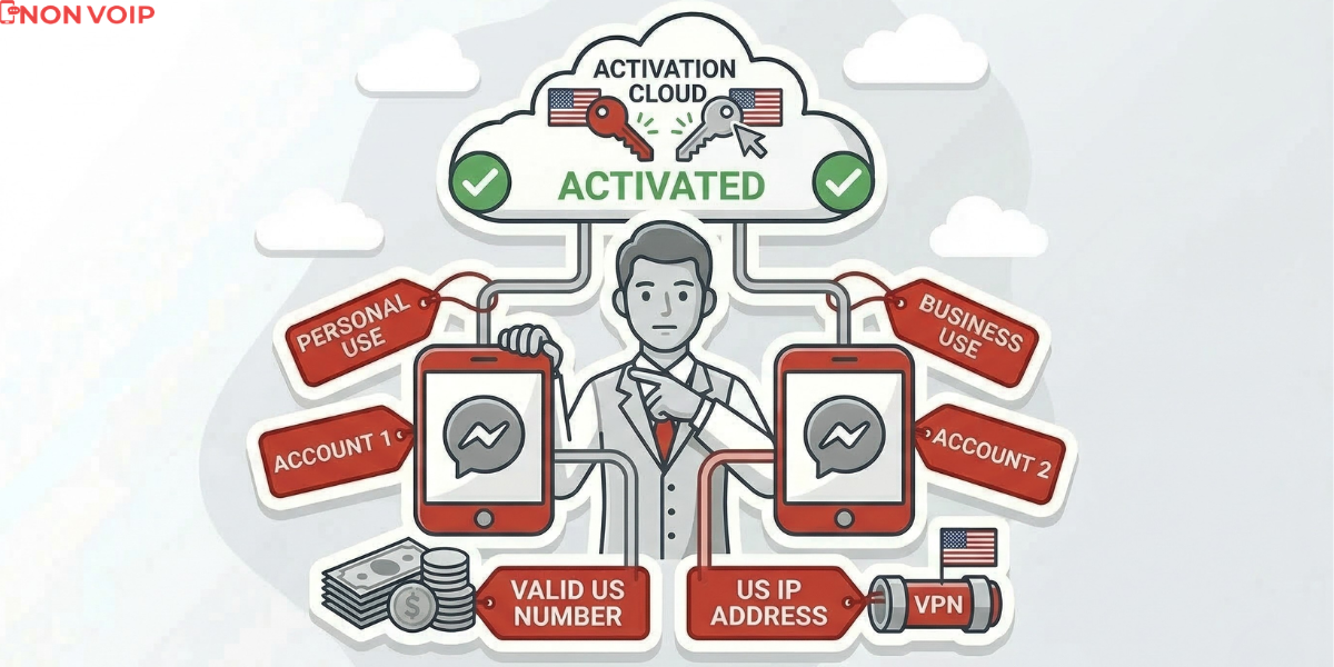 How to create two US Messenger accounts in the same time?