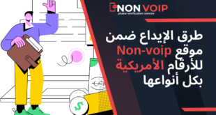 طرق الإيداع ضمن موقع Non-voip للأرقام الأمريكية بكل أنواعها