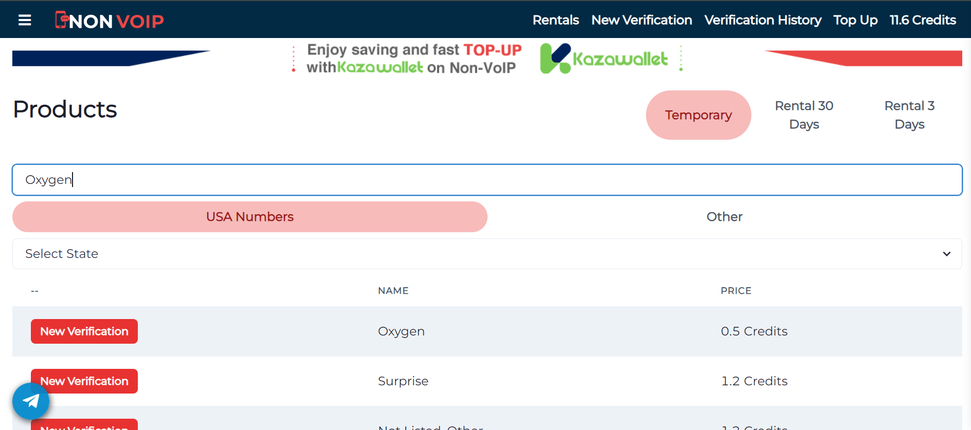 How to activate Oxygen Account with Non-VoIP Numbers