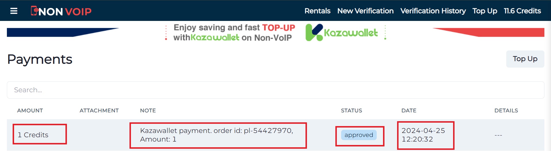 Steps to Top Up Your Non-VoIP Account Using Kazawallet