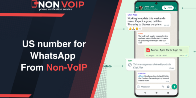 US number for WhatsApp From Non-VoIP