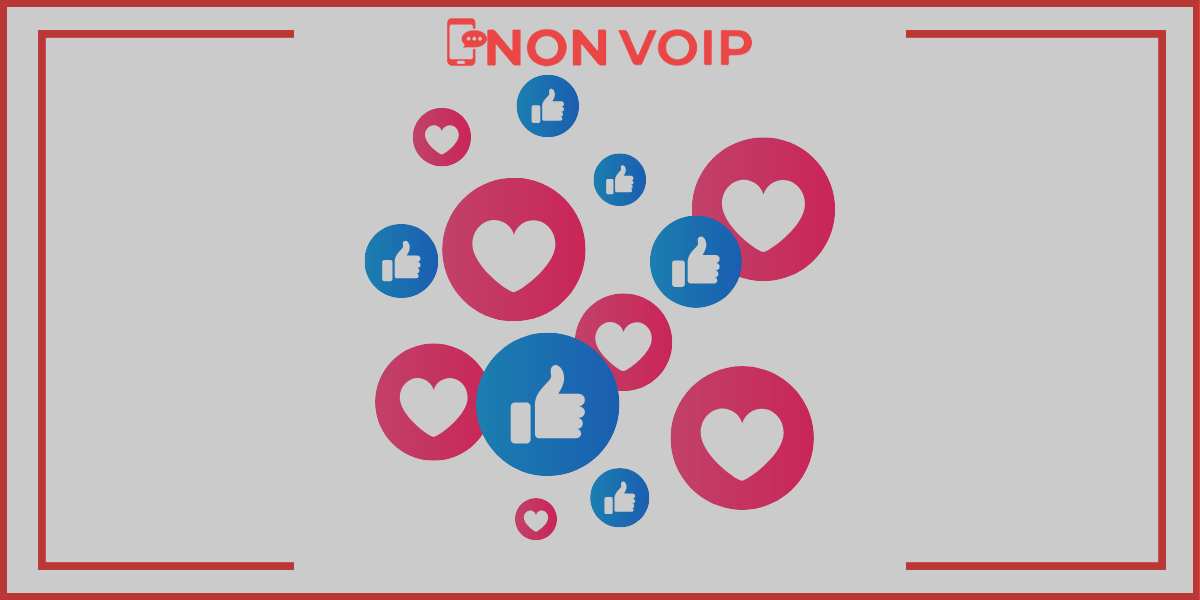 أرقام Non-VoIP لوسائل التواصل الاجتماعي المتاحة على موقع Non-VoIP