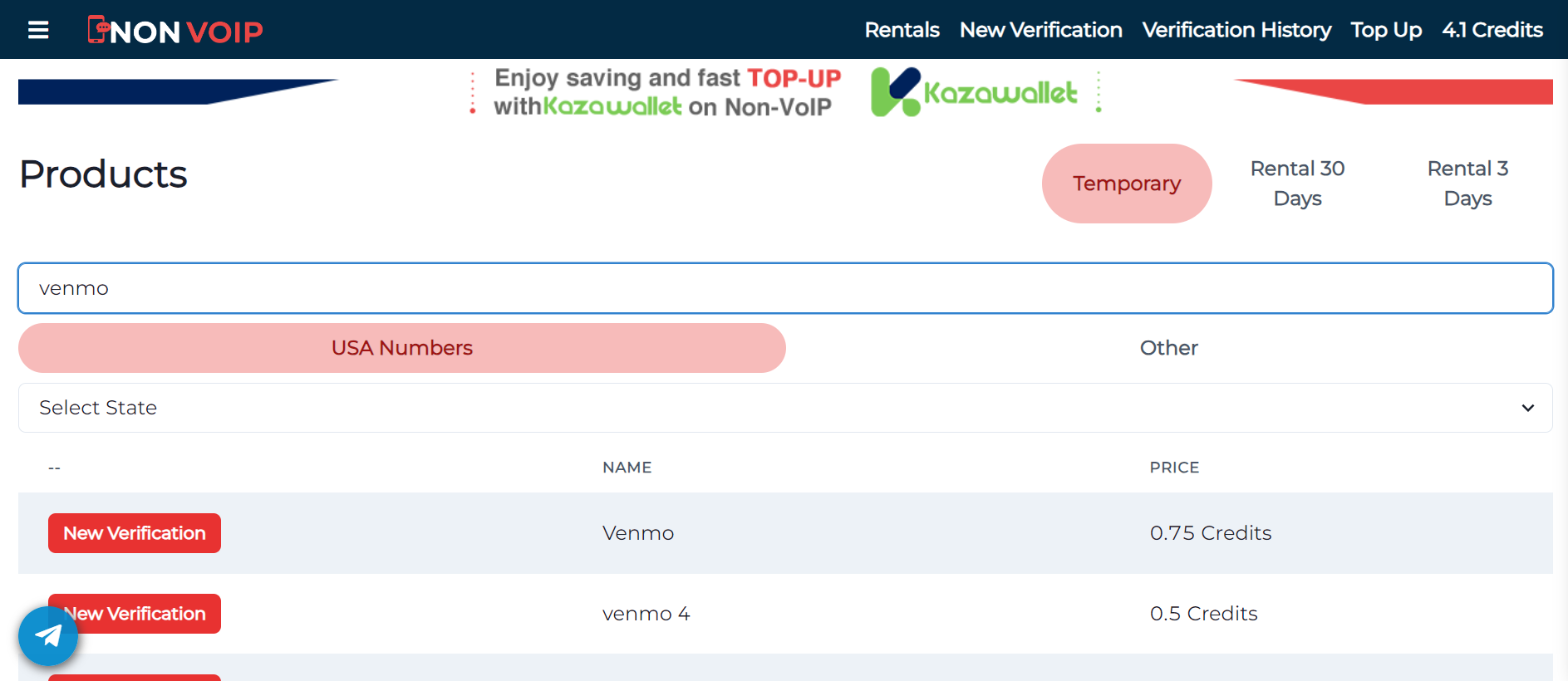 خطوات الحصول على رقم أمريكي لتفعيل Venmo عبر Non-VoIP